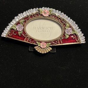 Picture Frame Harwich Framers Enamel Floral Metal Small Fan